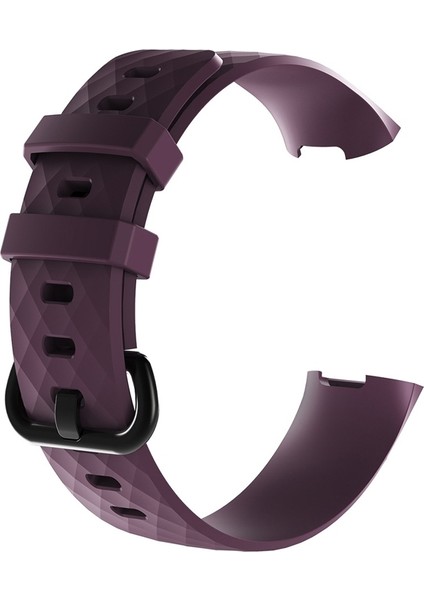 Fitbit Charge 3 Için Silikon Saat Bandı Küçük Boyut: 190*18MM Koyu Mor (Yurt Dışından) fiyatları