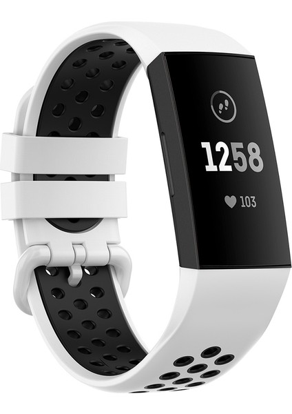 Yedek Kayış Kordonlu Saat Beyaz Siyah (Yurt Dışından)