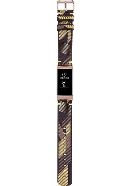 Yedek Kayış Kordonlu Saat Sarı Şerit (Yurt Dışından)