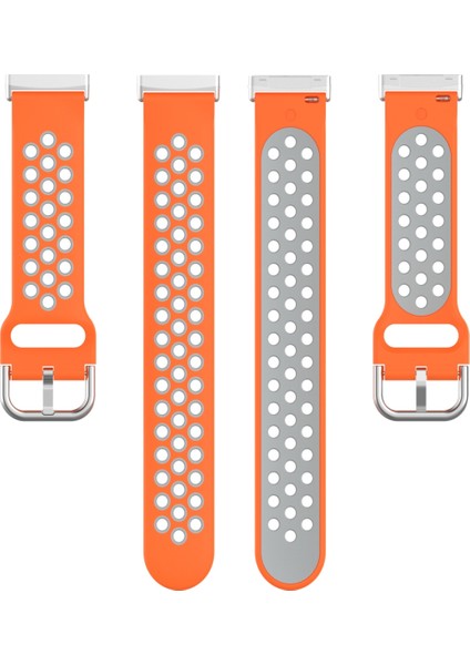 Fitbit Versa 4 / Sense 2 Turuncu Gri Için Silikon Saat Bandı (Yurt Dışından) fırsatları