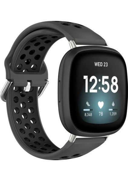 Silikon Saat Bandı Için Fit Versa 4 / Sense 2 Için Fitbit Versa 4 / Sense 2 Kömür Siyahı (Yurt Dışından) modelleri