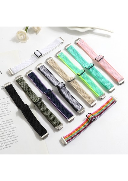 Fit Inspire Rainbow Için Naylon Saat Bandı (Yurt Dışından)