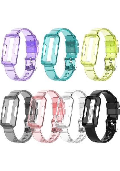 Fit Inspire 3 Şeffaf Siyah Için Watch Band (Yurt Dışından)