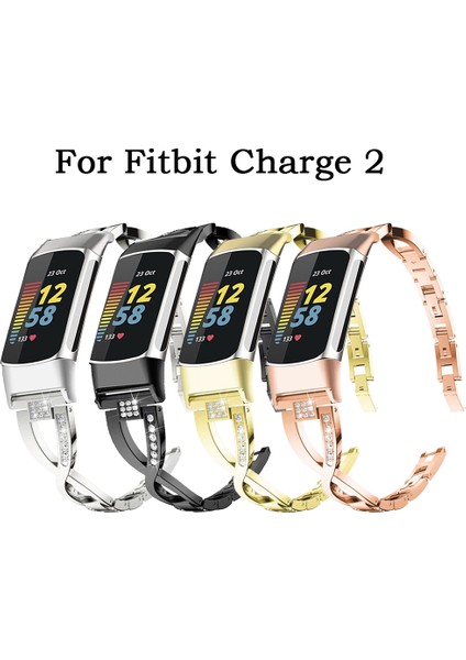 Fit Charge 2 Siyah Için Metal Saat Bandı (Yurt Dışından) fırsatları