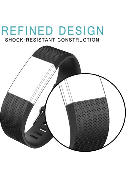 Fıt Charge 2 Için Kare Desenli Askı, 10,5x8,5cm Aurora Mavisi (Yurt Dışından)