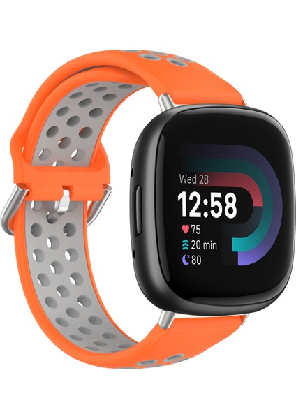 Fitbit Versa 4 Turuncu+Gri Için Iki Renkli Silikon Saat Bandı (Yurt Dışından) fırsatları