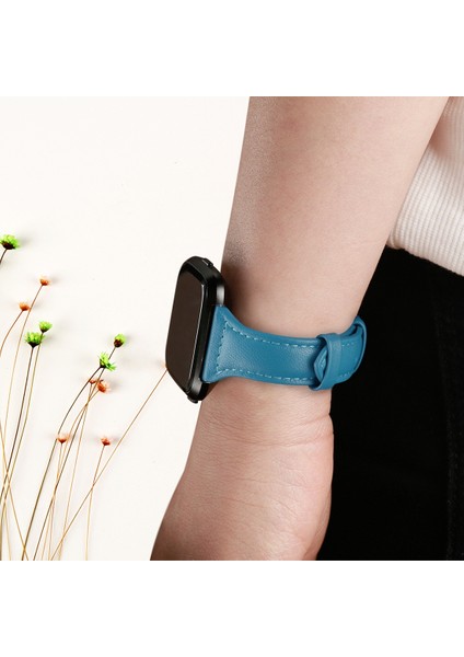 Fitbit Versa 2 Için Akıllı Saat Deri Saat Bandı, Shrink Versiyon Gri Çiçek (Yurt Dışından)