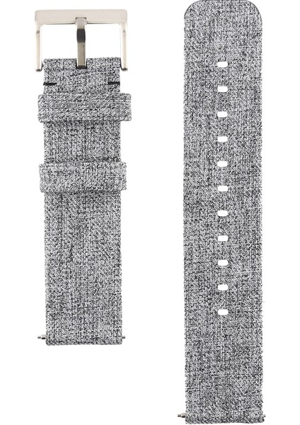 Fitbit Versa / Versa 2 Gri Için Basit Moda Kanvas Saat Kordonu (Yurt Dışından) modelleri