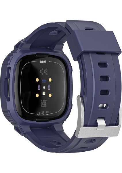 Fitbit Versa 4/3 / Sense 2 / Sense 1 Gece Mavisi Için Tpu Saat Bandı (Yurt Dışından)