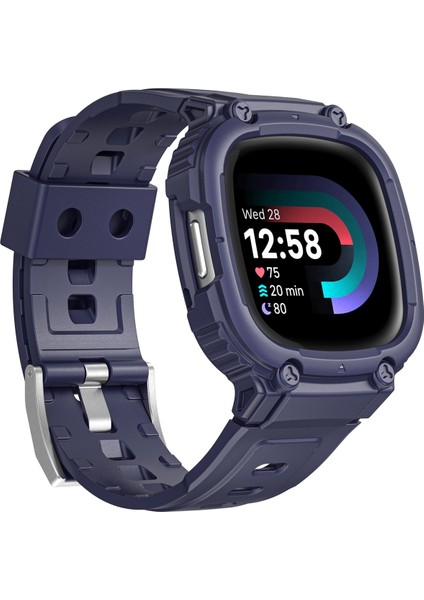 Fitbit Versa 4/3 / Sense 2 / Sense 1 Gece Mavisi Için Tpu Saat Bandı (Yurt Dışından)