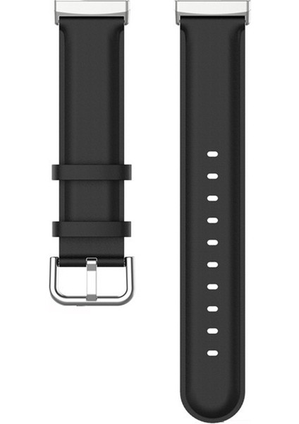 Fitbit Versa 4 / Sense 2 Siyah Için Hakiki Deri Saat Bandı (Yurt Dışından)