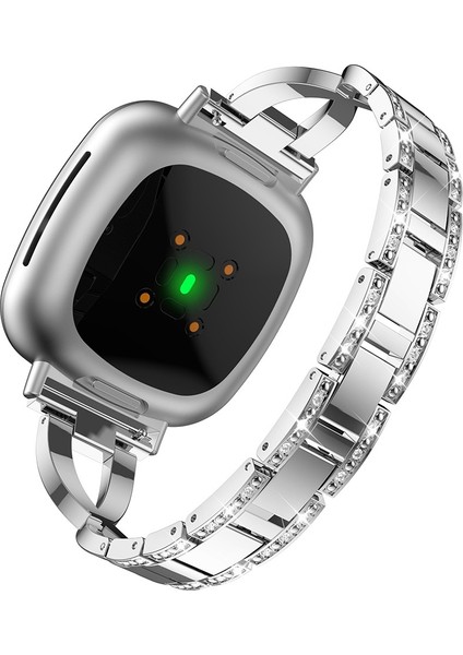 Fit Versa 3 / Sense Silver Için Metal Saat Kordonu (Yurt Dışından) fırsatları