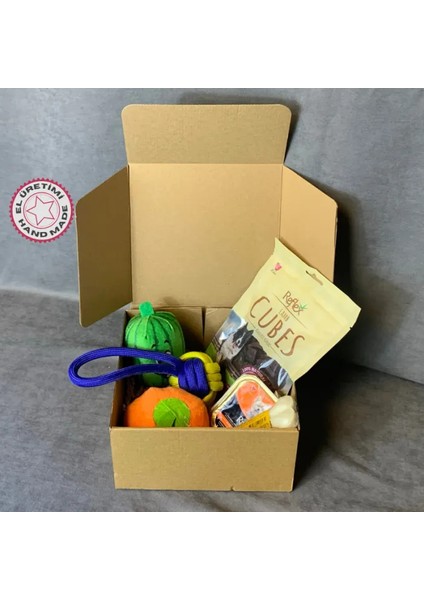 Peluş Oyuncak X2 + Çekiştirme Ipi + Yaş Mama + Küp Mama + Sütlü Kemik Orta ve Büyük Irk Köpek Seti