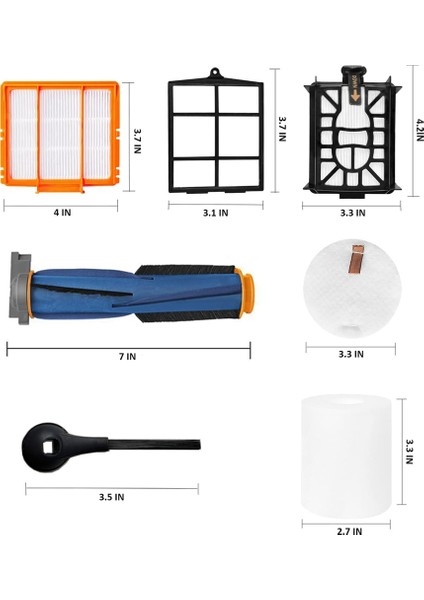 Aı Robot AV2501S AV2501AE RV2502AE RV2520AOUS AV2510AOUS AV2511AE RV2610WA RV2610WD Kiti Için Yedek Parçalar (Yurt Dışından) modelleri