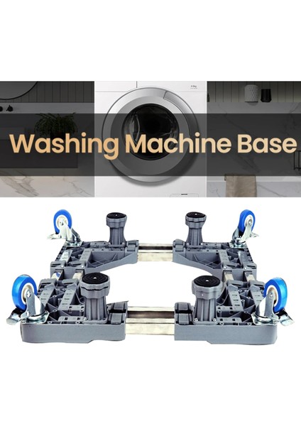 Çamaşır Makinesi Standı Üniversal Mobil Taban Anti- Kurutucu Buzdolabı Için Tekerlekli Mobil Ayarlanabilir Taban (Yurt Dışından)