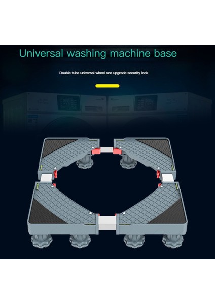 Çamaşır Makinesi Standı Ayarlanabilir Anti- Çamaşır Makinesi Için Mobil Taban Desteği Taşınabilir Banyo Aksesuarları (Yurt Dışından) fırsatları