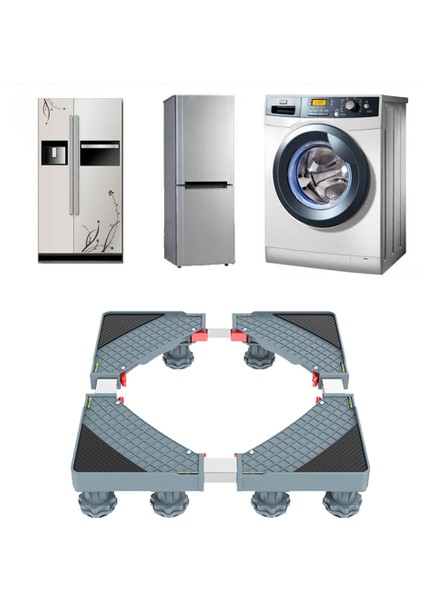 Çamaşır Makinesi Standı Ayarlanabilir Anti- Çamaşır Makinesi Için Mobil Taban Desteği Taşınabilir Banyo Aksesuarları (Yurt Dışından) indirimleri