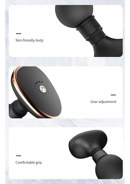 Fasyal Tutucu Arka Omuz Kalça Derin Doku Masajı Kavrama Eller Serbest Masaj Braketi Kas Gevşeme C (Yurt Dışından) indirimleri