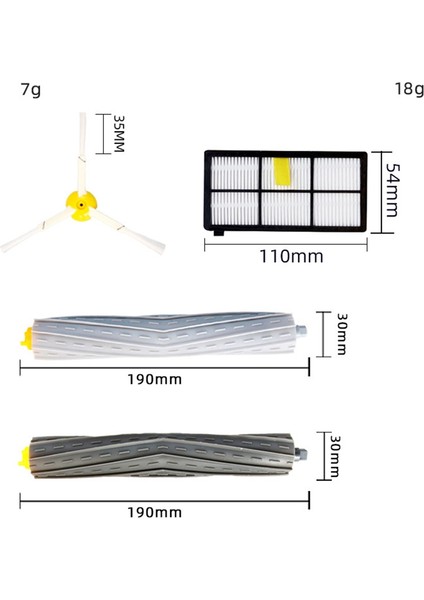 800 900 805 860 890 870 871 880 960 980 981 985 Tekerlek Lastikleri Yan Ana Silindir Fırça Filtresi (Yurt Dışından) indirimleri