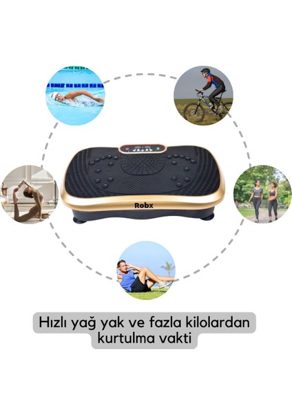 Vibro Vibration Plate Egzersiz ve Titreşimli Basen Karın Kol Bacak Spor Aleti