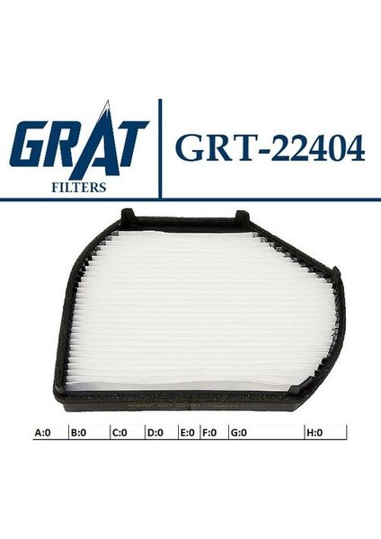 22404 Kabin Filtresi C-Seri W202-E-SERI W209 2028300318