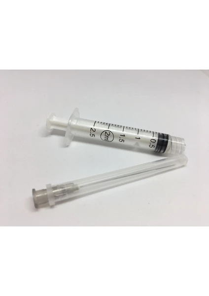 Dental Kilitli Enjektör 2 ml Gri 40mm (220 Adet)