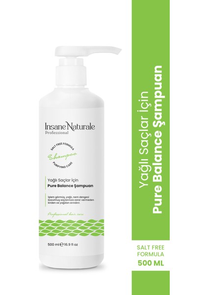 Yağlı Saçlar Için Nem Dengeleyici Pure Balance Şampuan 500 ml