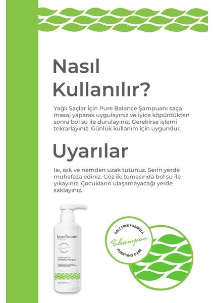 Yağlı Saçlar Için Nem Dengeleyici Pure Balance Şampuan 500 ml