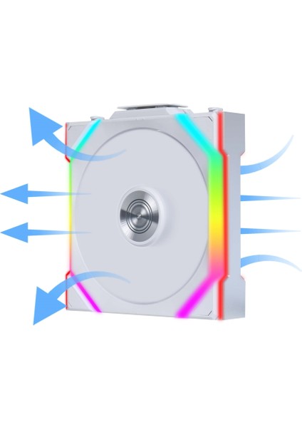 Unı Fan Reverse Sl Wıreless 3X120MM Beyaz Kasa Fanı (G99.12RSL1W3W.00)