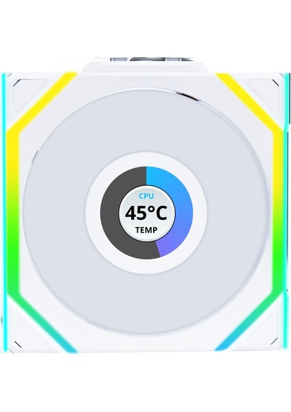 Unı Fan Reverse Sl Wıreless LCD 1X120MM Beyaz Kasa Fanı (G99.12RSLLCD1W1W.00)