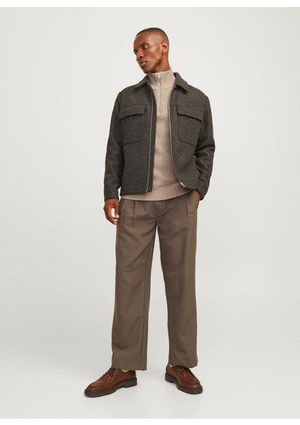 Jack&Jones Minimalist Yüksek Yakalı Uzun Kol Erkek Kazak - Günlük Şıklık fırsatları