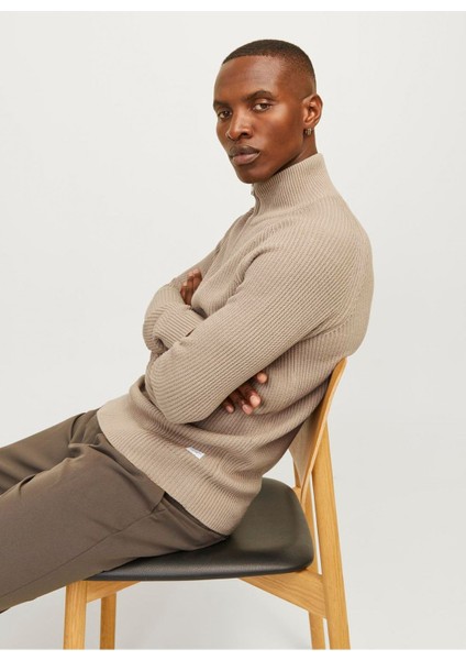 Jack&Jones Minimalist Yüksek Yakalı Uzun Kol Erkek Kazak - Günlük Şıklık indirimleri