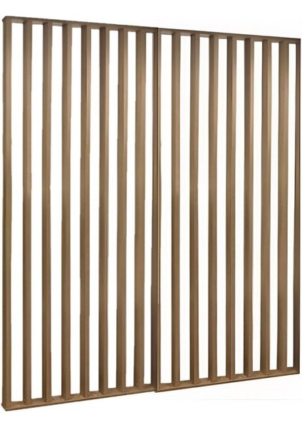 200CM x 250CM Ahşap Çıtalı Paravan Oda Ayırıcı Seperatör Duvar Dekor 200CM x 250CM