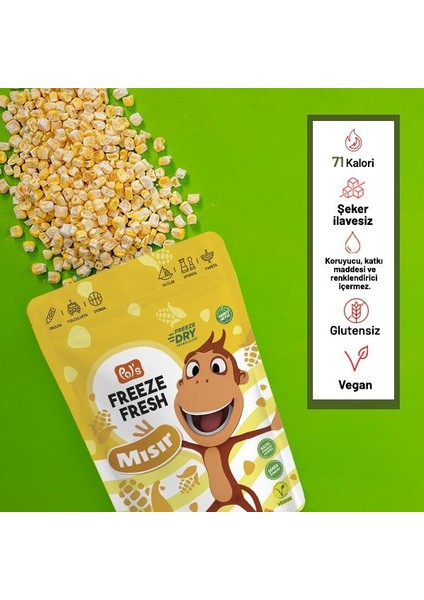 Kukuli Freeze Fresh Mısır 25 g x 7 Adet