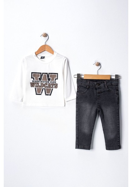 Fermuar Cepli Kolej Montlu 3 Lü Erkek çocuk takım - Bej fiyatları