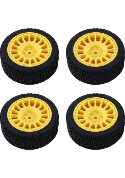 68MM 1/10 Rc Araba Yarışı Lastikleri Yolda Touring Drift Araba Lastiği Tekerlekler TT01 TT02 TT02B XV01 TA06 Ptg-2, Sarı (Yurt Dışından)