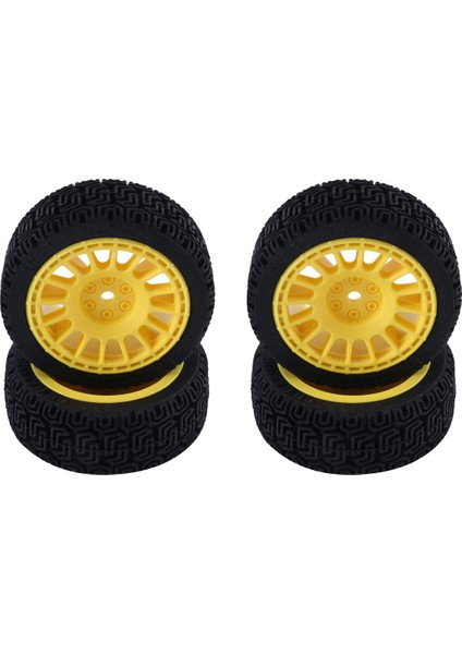 68MM 1/10 Rc Araba Yarışı Lastikleri Yolda Touring Drift Araba Lastiği Tekerlekler TT01 TT02 TT02B XV01 TA06 Ptg-2, Sarı (Yurt Dışından)