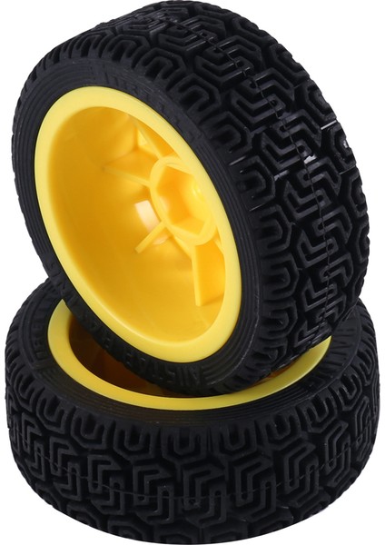 68MM 1/10 Rc Araba Yarışı Lastikleri Yolda Touring Drift Araba Lastiği Tekerlekler TT01 TT02 TT02B XV01 TA06 Ptg-2, Sarı (Yurt Dışından)