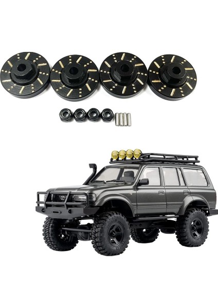 1/18 Ölçekli Fms Pirinç Tekerlek Altıgen Adaptör Aks Karşı Ağırlık Fren Diski Rc Araba Yükseltme Parçaları, Siyah (Yurt Dışından)