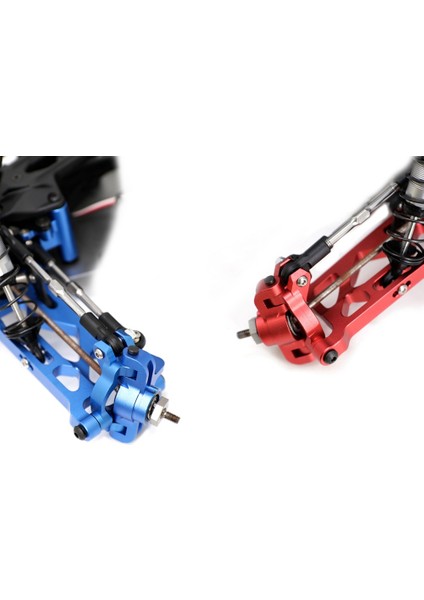 2 Adet Metal Ön Direksiyon Mafsalları Blok Mili Lasernut U4 4WD 1/10 Rc Araba Yükseltme Parçaları Aksesuarları, Kırmızı (Yurt Dışından) modelleri