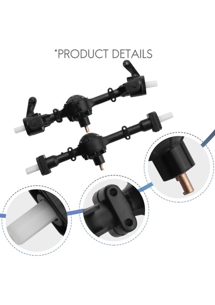 2 Adet Metal Dişli Ön ve Arka Aks Köprüsü Değiştirme B1 B14 B24 C14 C24 C34 C44 1/16 Rc Araba Yedek Parçaları (Yurt Dışından)