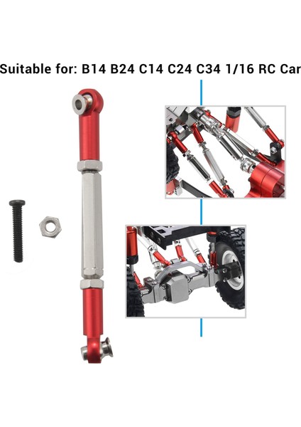 Yükseltme Metal Çekme Çubuğu Rot Çekme Çubuğu Tabanı B14 B24 C14 C24 C34 1/16 Rc Araba Yedek Parçaları, Kırmızı (Yurt Dışından)