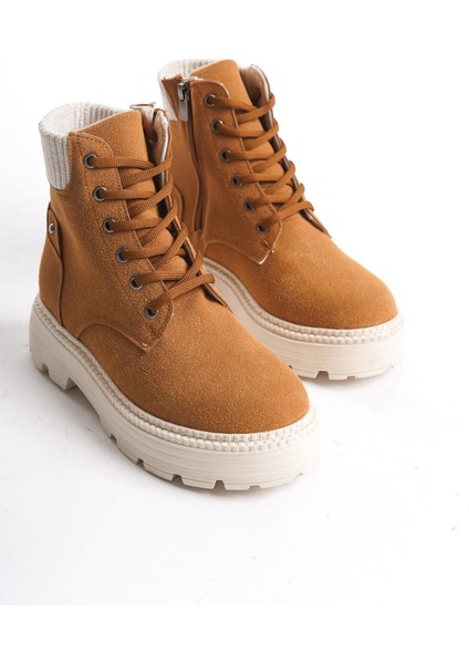 Kadın Kısa Postal Bot Tırtık Kalın Taban Günlük Yuvarlak Burun Bot fırsatları