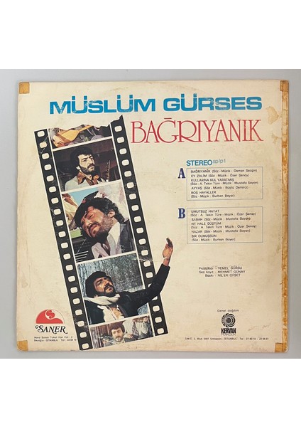 Müslüm Gürses - Bağrıyanık LP Plak