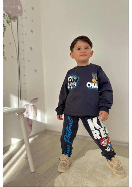 Detaylı 2 Iplik Erkek Çocuk Tarz Alt - Üst Takım