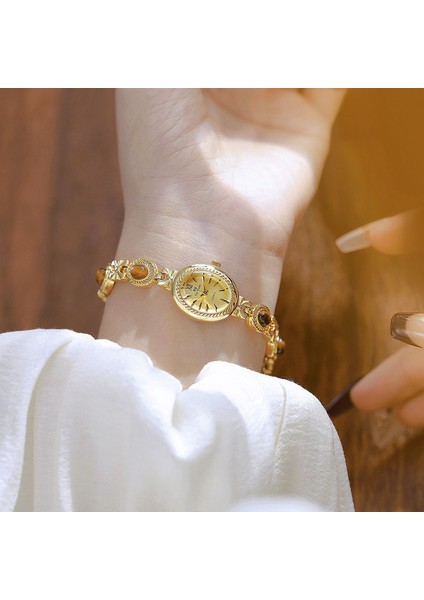 Moda Casual Izle Üst Marka Kore Versiyonu Paslanmaz Çelik Alaşım Kayış Kuvars Su Geçirmez Saatler Lüks Zarif Tam Elmaslar Rhinestone Kadın Hediye Kol Saati (Yurt Dışından) indirimleri