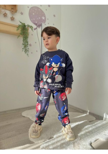Sonic Detaylı 2 Iplik Erkek Çocuk Tarz Eşofman Takımı fiyatları