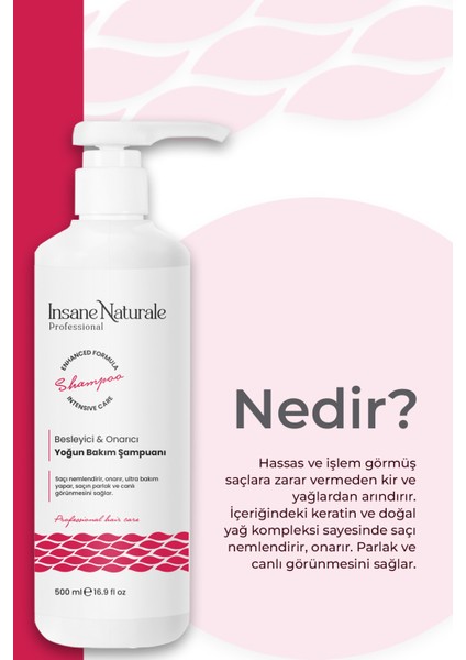 Yoğun Bakım Şampuanı 500 ml