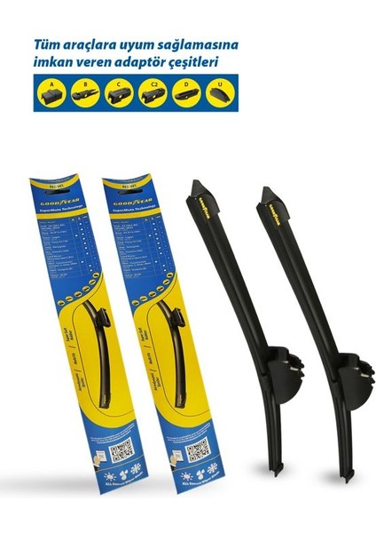 Audı A3 Supermute 2'Li Muz Silecek Takımı 2013-2020 Coupe / Cabrıo (650Mm+450Mm) fiyatları