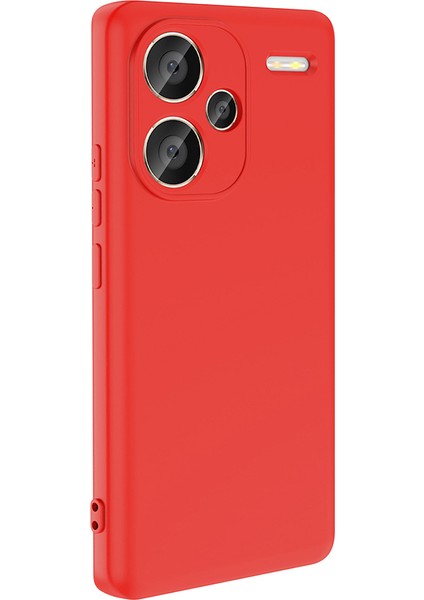 Xiaomi Redmi Note 13 Pro Plus 5g Kılıf Mara Lansman Soft Silikon Içi Kadife Kırmızı